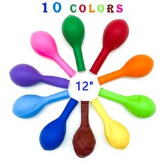 Yeunmu100 Pcs Balloons Assorted Colorsinside 10 Colors-10 Per Color 12 Inch