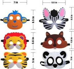 Máscaras De Fieltro De Animales Para Fiestas (30 Paquetes) Para Niños Fiesta NEW