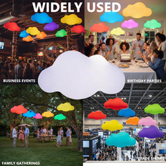 LED Inflatable Cloud Balloons for Wedding/Event/Party Decor (4.92ft)