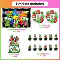 Unspeakable Birthday Party Supplies Set Plates Balloons Cake Toppers for Kids