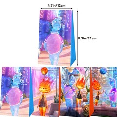 Elemental Candy Bags 12PCS Party Favor Gift Bags Birthday Party Decorations