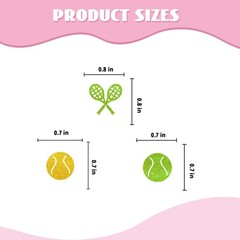 Tennis Confetti Racket Ball Table Scatter Sport Paper Cut Out Green Glitter