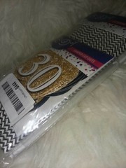 Black&White 30th Birthday Straw Decor 24 count party supplies