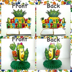 8 Pcs Hey One Bear Sensory Fruit Honeycomb Centerpiece Dancing Fruit 1st Birt…