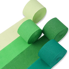 Crepe Paper Streamers 4 Rolls 328Ft, Pack of Multicolor Crepe Paper for Party, W