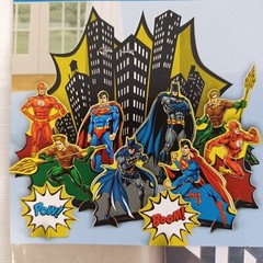 Justice League Heroes DC Superhero Birthday Party Table Decorating Kit 11 Pcs