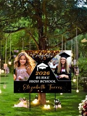 Personalized Class of 2025 Graduation Yard Sign, Graduation Outdoor Yard Sign