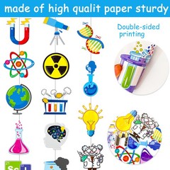 8pcs Science Party Hanging Garlands Science Birthday Party Decorations Chemis…