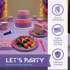 KPop Demon Hunters Birthday Decorations | KPop Demon Hunters Plates and Napkins,