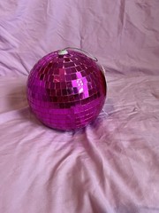 Pink Disco Ball New 6 Inch