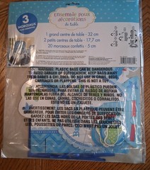 Baby Boy Table Decorating Kit 3 Pc Set Tabletop Party Supplies Blue