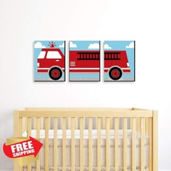 Big Dot Happiness Fire Truck 3 Prints