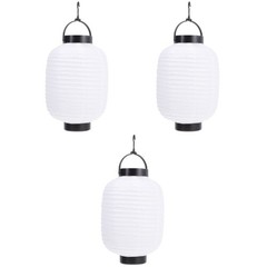 3 Count Japanese Style Hanging Lantern Foldable Handheld Chinese