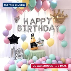 Pastel Balloons Latex Pastel Birthday Decorations 100 Pack 12 inch Round Helium