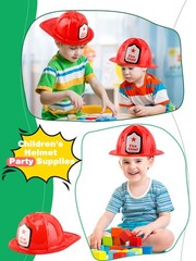 Restroma 60 Pack Children Firefighter Hat Bulk Fire Chief Helmet Plastic Fire…