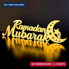 Islamic Tabletop Decors Ramadan Mubarak Sign Ramadan Kareem Sign Eid Decoration
