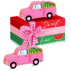 4 Pcs Watermelon Tiered Tray Decor Mini Summer Decor Summer Table Decorations…