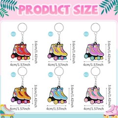 Pcs Roller Skate Keychain for Party Favors – 70s & 72