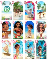 Moana Tropical Seaside Arch Backdrop Cover Birthday Party Background Decorations