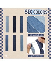 2 Piece Denim Strip Banner Set for Decor Party Decorations