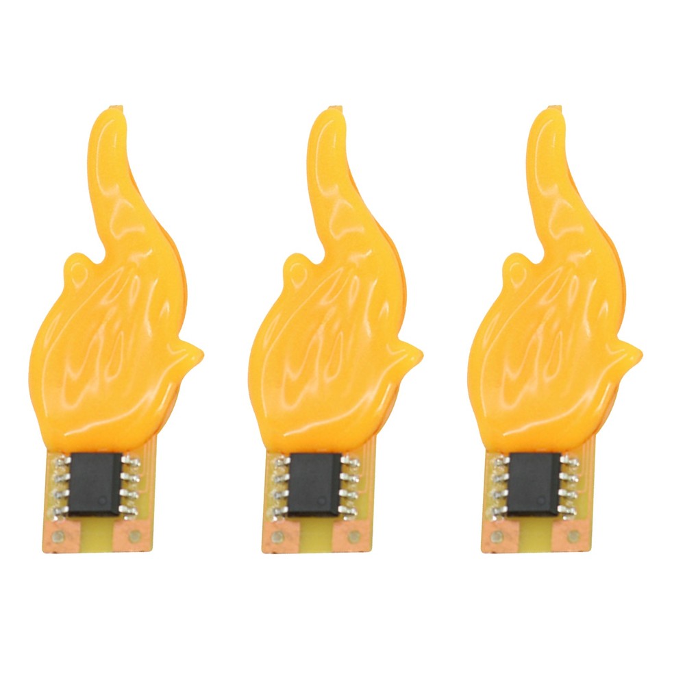 3pcs Candle Shape LED Filament 3V Low Voltage Filament Birthday Party Bar Decor