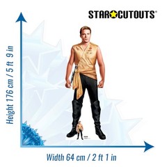 Mirror Universe Captain Kirk Star Trek Lifesize Cardboard Cutout with Free Mini