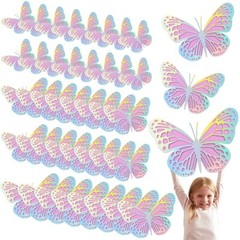 Geosar 3D Large Butterfly Party Decoration 2 Layer Giant Paper Butterfly Stic…