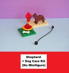 German Shepherd Dog Food Puppy +- Birthday Minifig MOC – MADE OF LEGO BRICKS