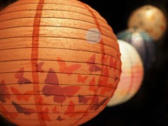 Quasimoon 14″ Premium Print Butterfly Daydreams Paper Lantern, Design by Espe…