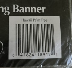 New Changing Spaces 30” X 60” Giant Decor Banner “HAWAII PALM TREE”