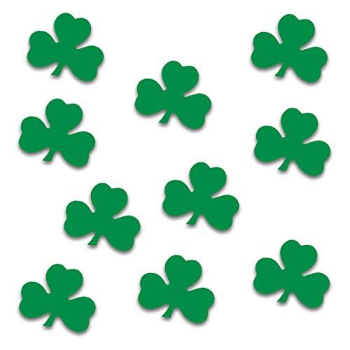 Beistle Green Shamrock Cutouts 10 Piece St Patrick’s Day Wall Decorations
