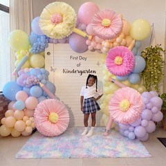 5 Pcs 30» 24» Pink Gaint Tissue Flowers for Wall Boho Large Hanging Tissue …