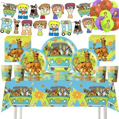 Scooby-doo Birthday Party Decoration Tableware Set