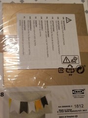 2 NIP Party Sets + 1 Partial IKEA Vinter Banners Black White & Gold+Gold Strings