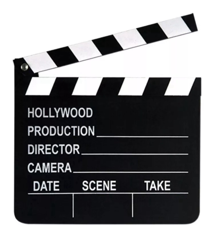 7X8 hollywood movie clap board prop ACTION director camera scene party favor toy