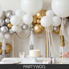 White Balloons 155pcs Different Sizes Pack of 18 12 10 5 Inch Matte White Lat…