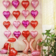 Belscebels Will You Be My Girlfriend Balloons Proposal, Pink Red Rose Petal, …