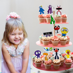 Rainbow Friends Party Supplies happy birthday centerpiece decoration cup plate