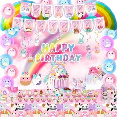 Cute Animals Birthday Decorations Kids Party Supplies with Banner Cake Topper…