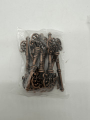 Party Favors Key with Burlap Rope and Thank You Note 50 ct Copper Keys NWT