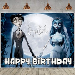 Corpse Bride Birthday Party Supplies Backdrop Banner Party Decor Birthday Gift