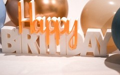 Happy Birthday Sign Party Table Decor Cake Table Centerpiece Gift