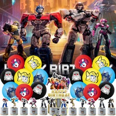 Transformers One 2024 Party Decor Party Supplies Set Balloons Cake Topper Banner