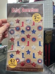 Western Bandana Party Supplies 6 String Decorations New!!!