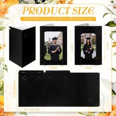 12 Pcs 2026 Graduation Table Centerpieces, 3-Sided 6/7 Inch Photo Display Fra…