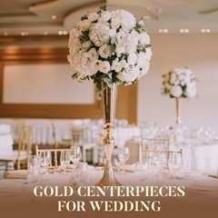 12 Pcs Tall Gold Trumpet Vases for Centerpieces & Wedding Tables – 21.65″ Tal…