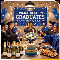 48 Pcs Mini Graduation Cap Decorations 2026 Black Felt Small Grad Cap with Gold