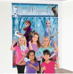 Disney’s Frozen Birthday Princess Party Wall Banner Anna,Elsa and Olaf 12 prop