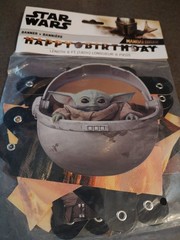 Star Wars The Mandalorian Baby Yoda Party Banner 6 Ft Grogu