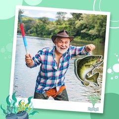 Fishing Birthday Party Decorations Fish Piñata Fish Shaped Piñata with Blindf…